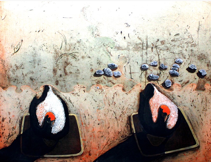 Chickens with the Blue Stones